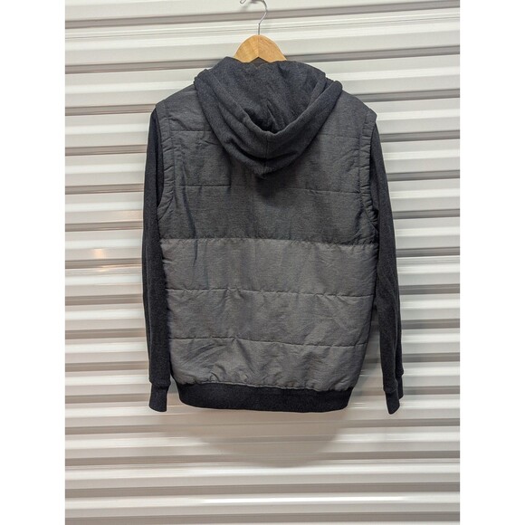 RVCA Size Medium Black & Grey Puffered Waywood Hooded Jacket - Picture 6 of 8